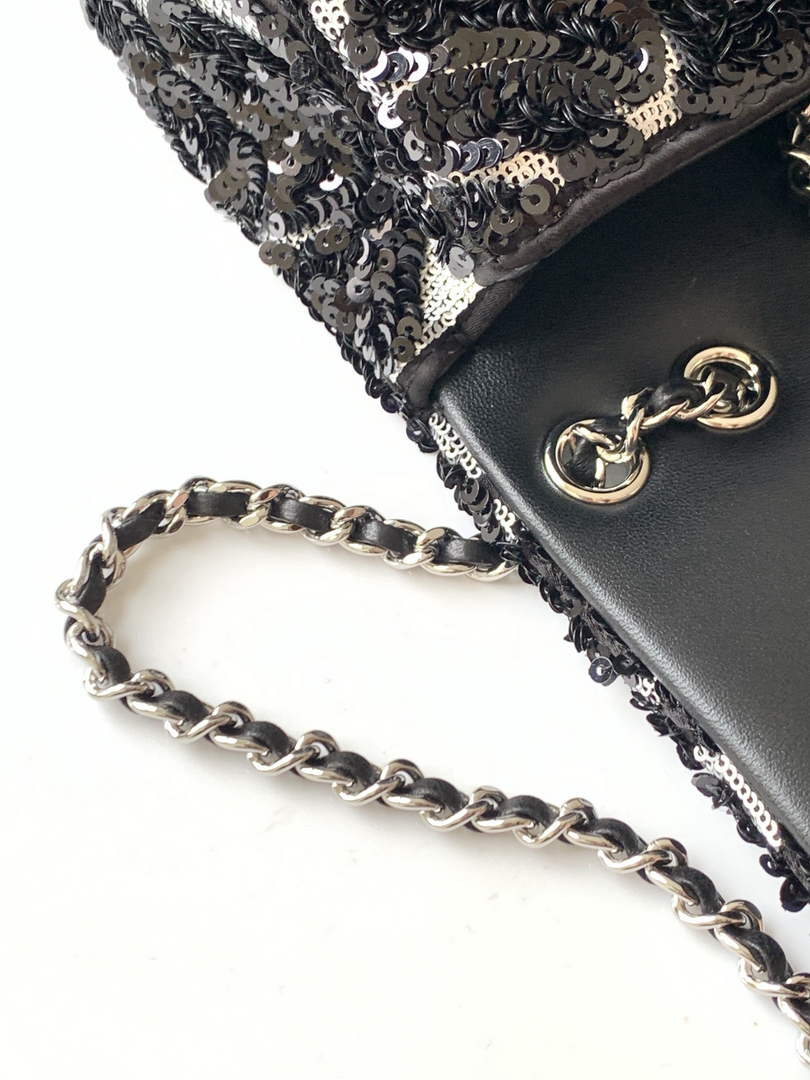 Chanel Flap bag, AS4561 Sequins, Black