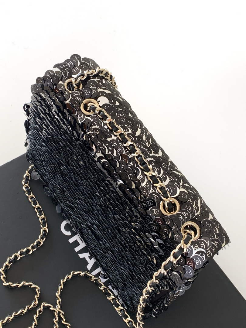 Chanel Flap bag, Sequins, AS4561 Black