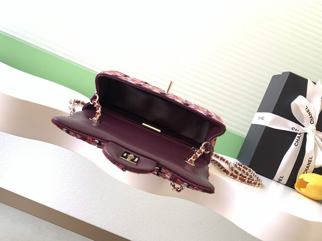 Chanel Flap bag, Sequins, AS4561 Red