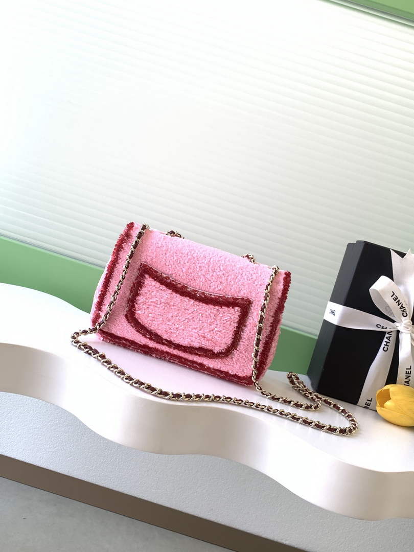 Chanel Flap bag, Sequins, AS4561 Pink