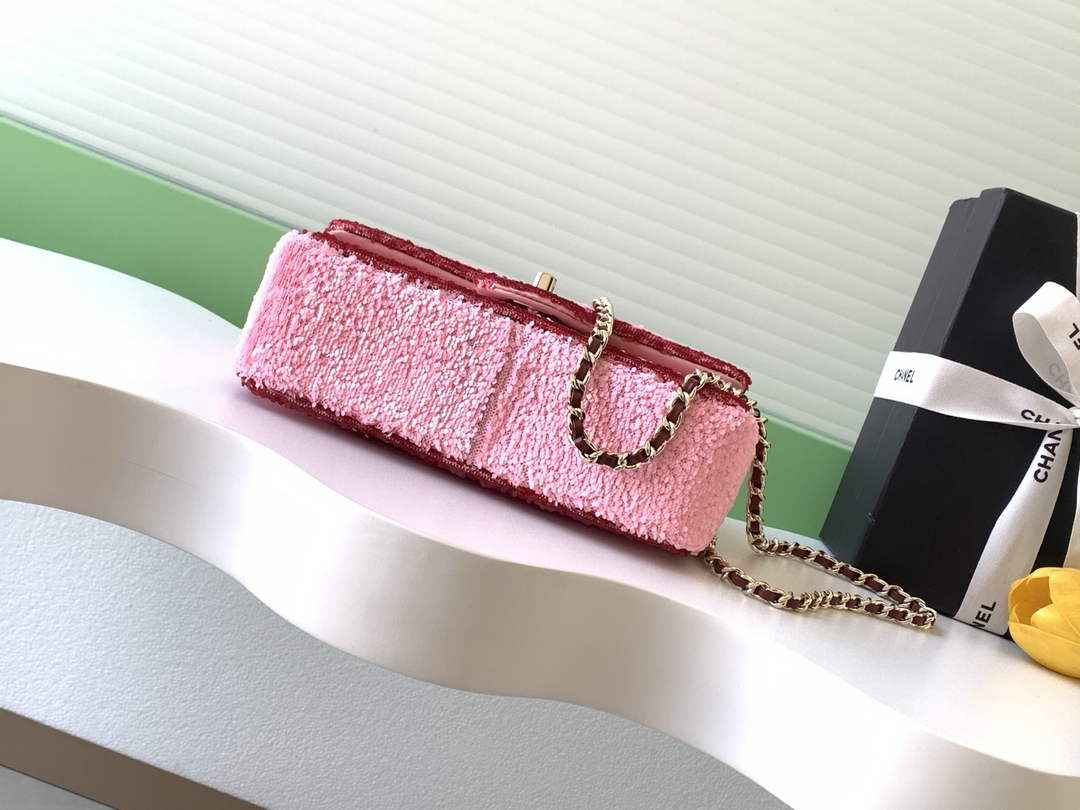 Chanel Flap bag, Sequins, AS4561 Pink