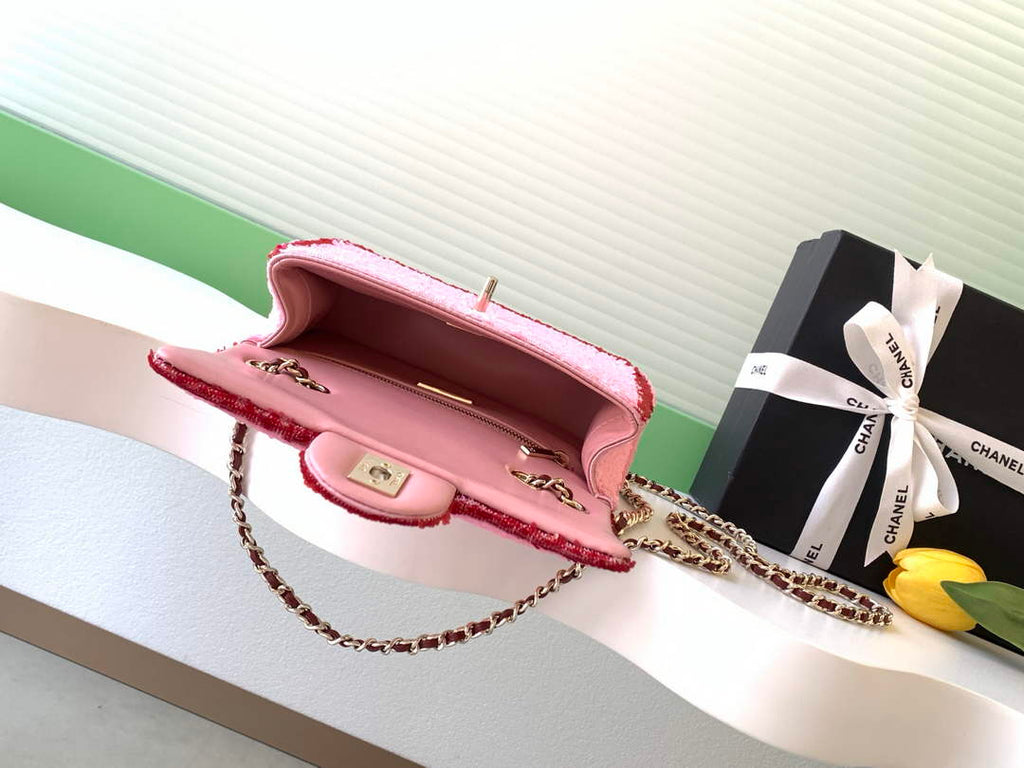 Chanel Flap bag, Sequins, AS4561 Pink