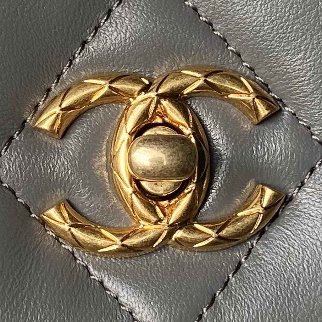 Chanel Classic Flap Bag AS4971 Gray Calfskin