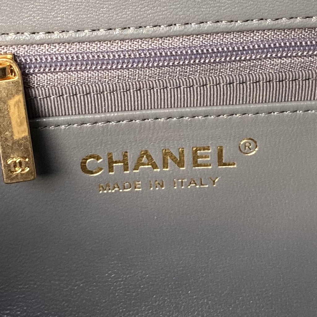 Chanel Classic Flap Bag AS4971 Gray Calfskin