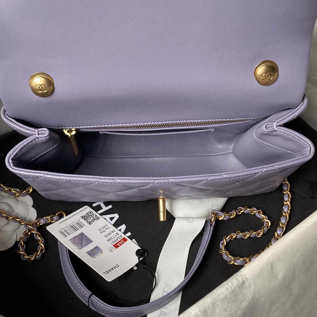 Chanel Classic Flap Bag AS4997 Purple Lambskin