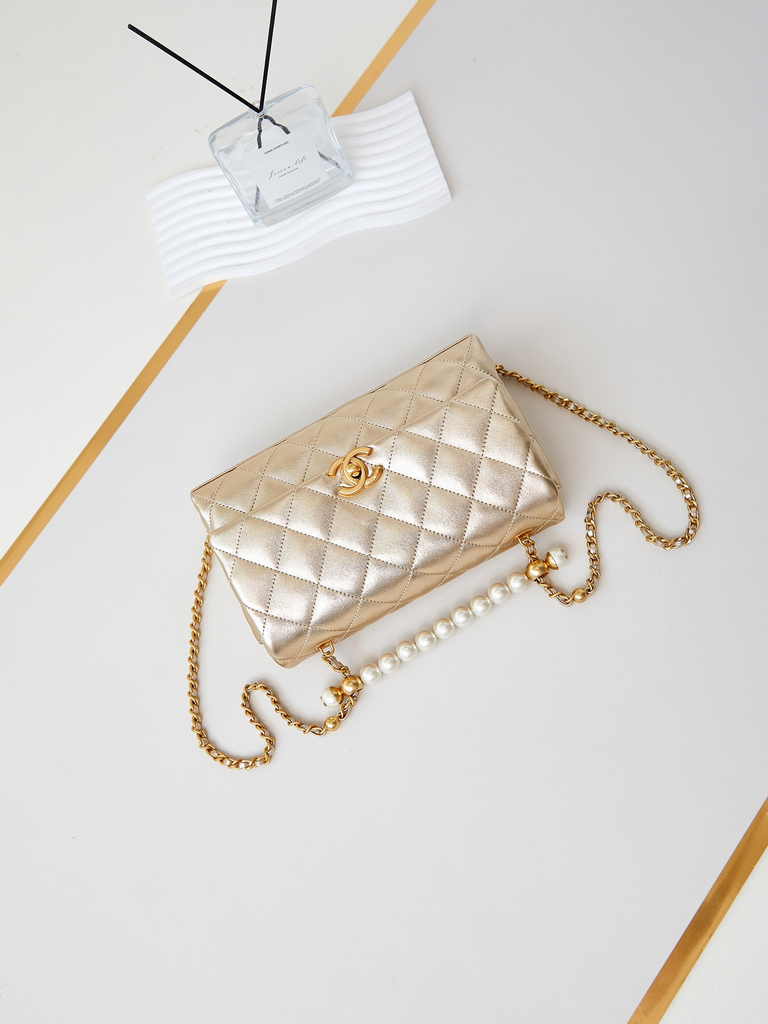 Chanel Classic Flap Bag AS4997 Gold Lambskin