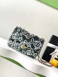 Chanel Shoulder bag, AS4561, Quilted Sequins Green
