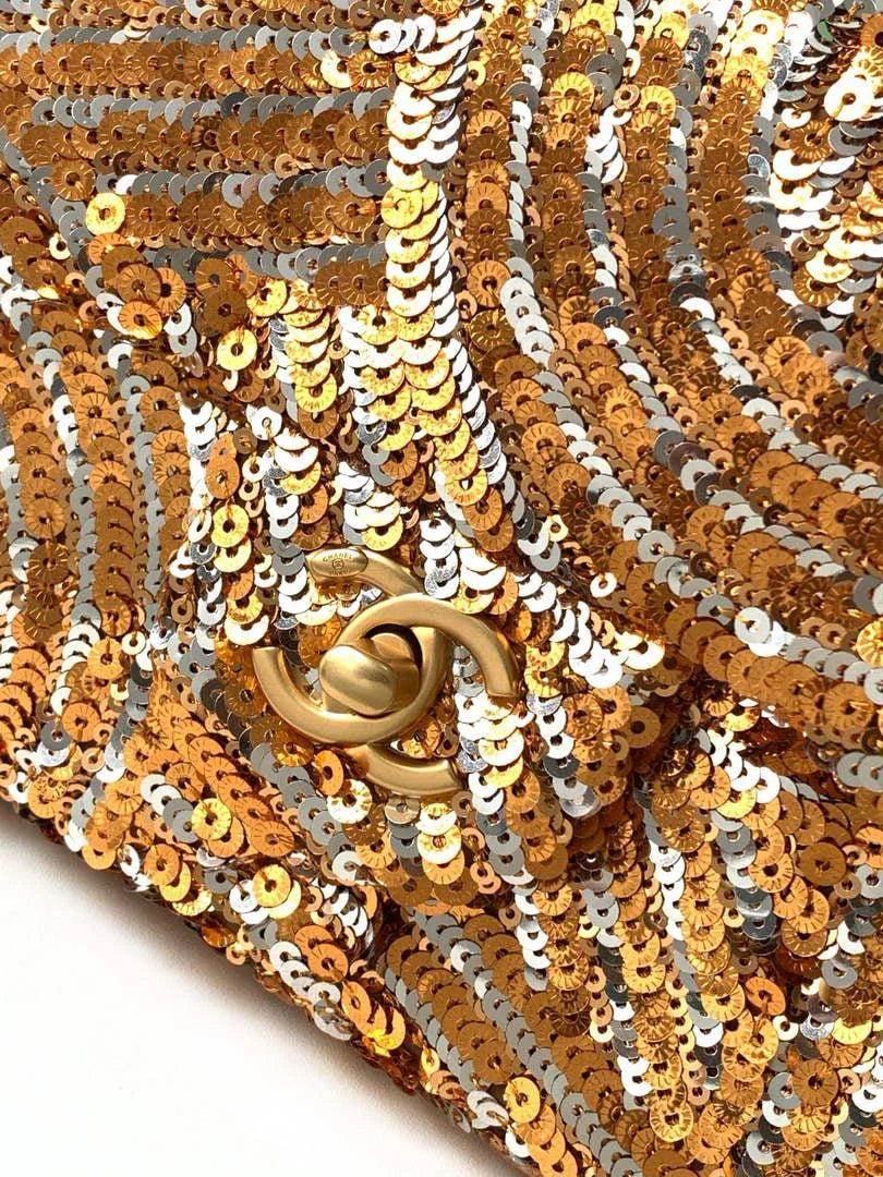 Chanel Shoulder bag, AS4561, Sequins Gold