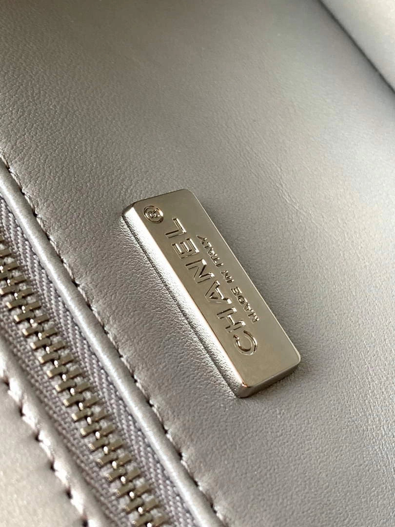 Chanel Flap bag, Fringed sequins,  AS4561 Silver