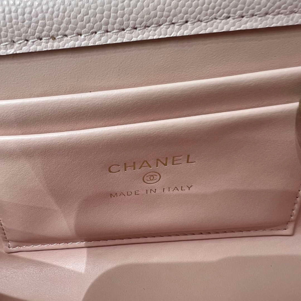 CHANEL Pink Mini Flap Bag with Handle - AP3238