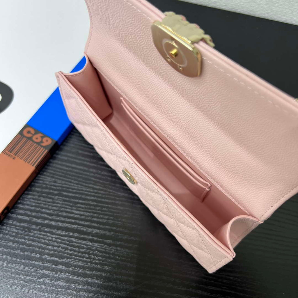 CHANEL Pink Mini Flap Bag with Handle - AP3238
