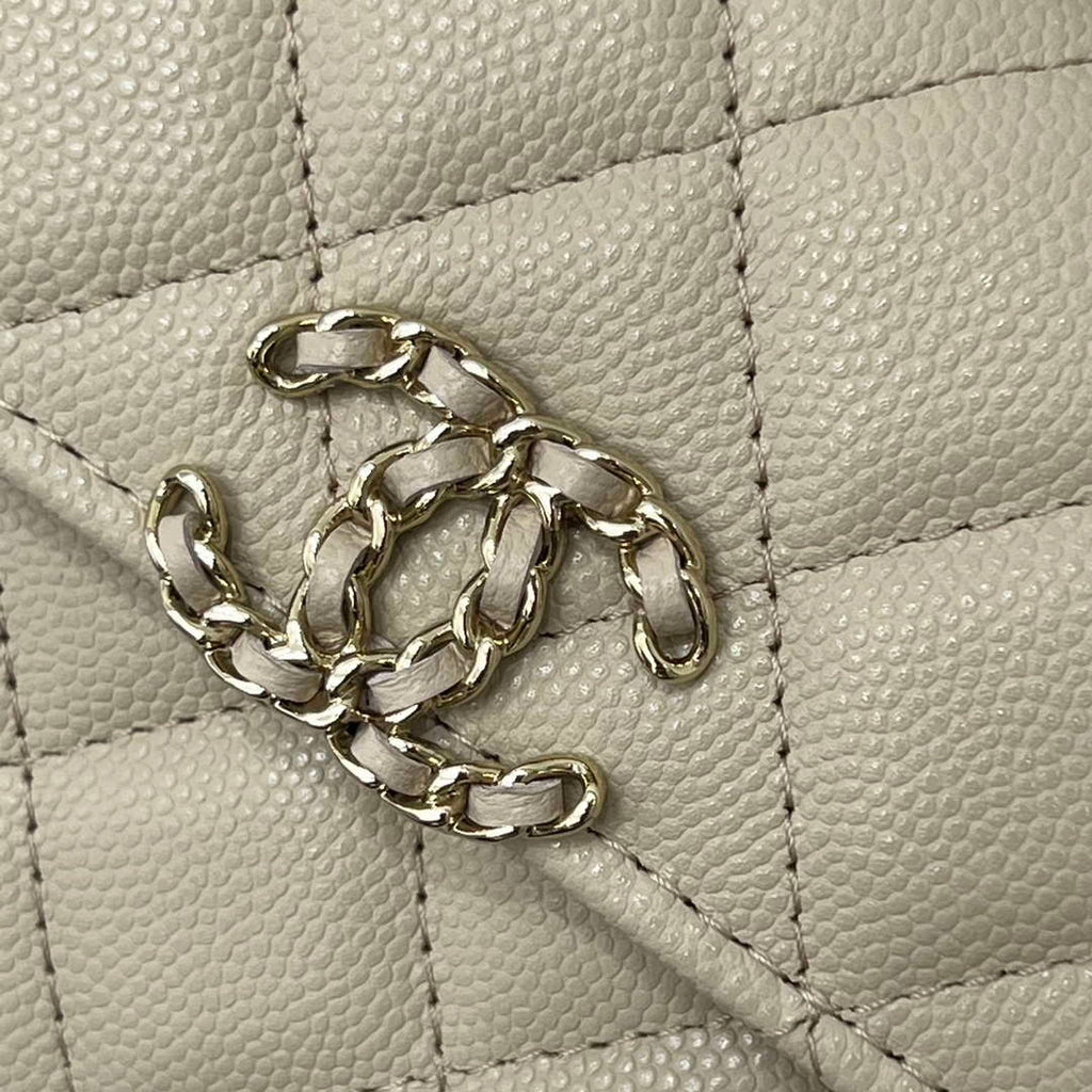 CHANEL Apricot Mini Flap Bag with Handle - AP3238
