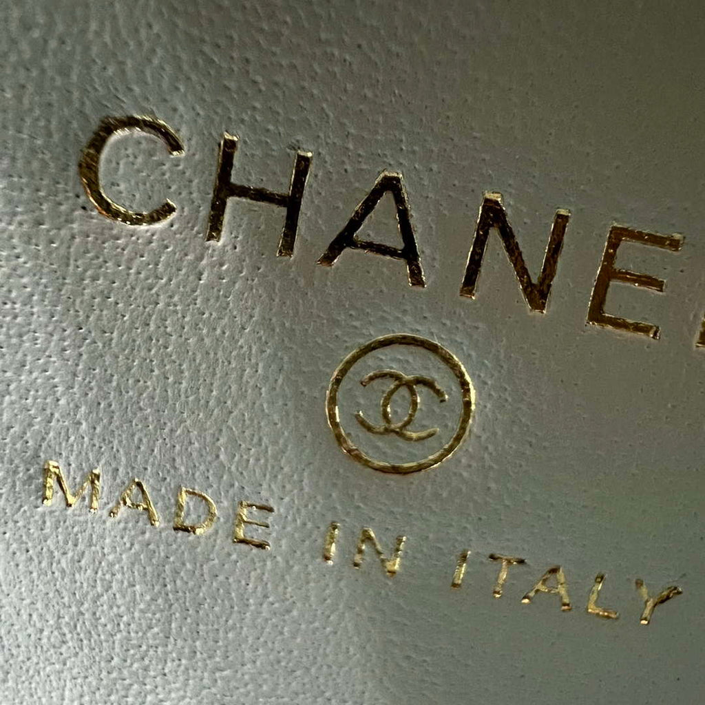 CHANEL Blue Mini Flap Bag with Handle - AP3238