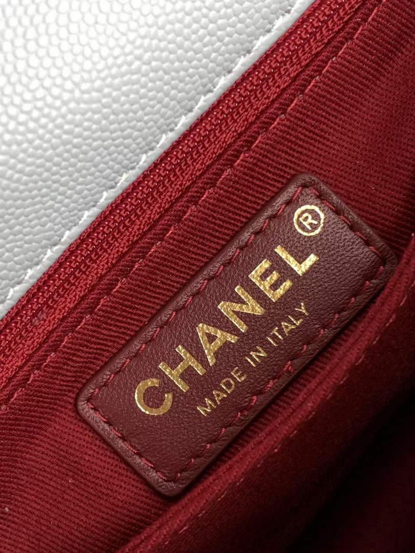 Chanel Flap bag with top handle A92990, Blue Red calfskin