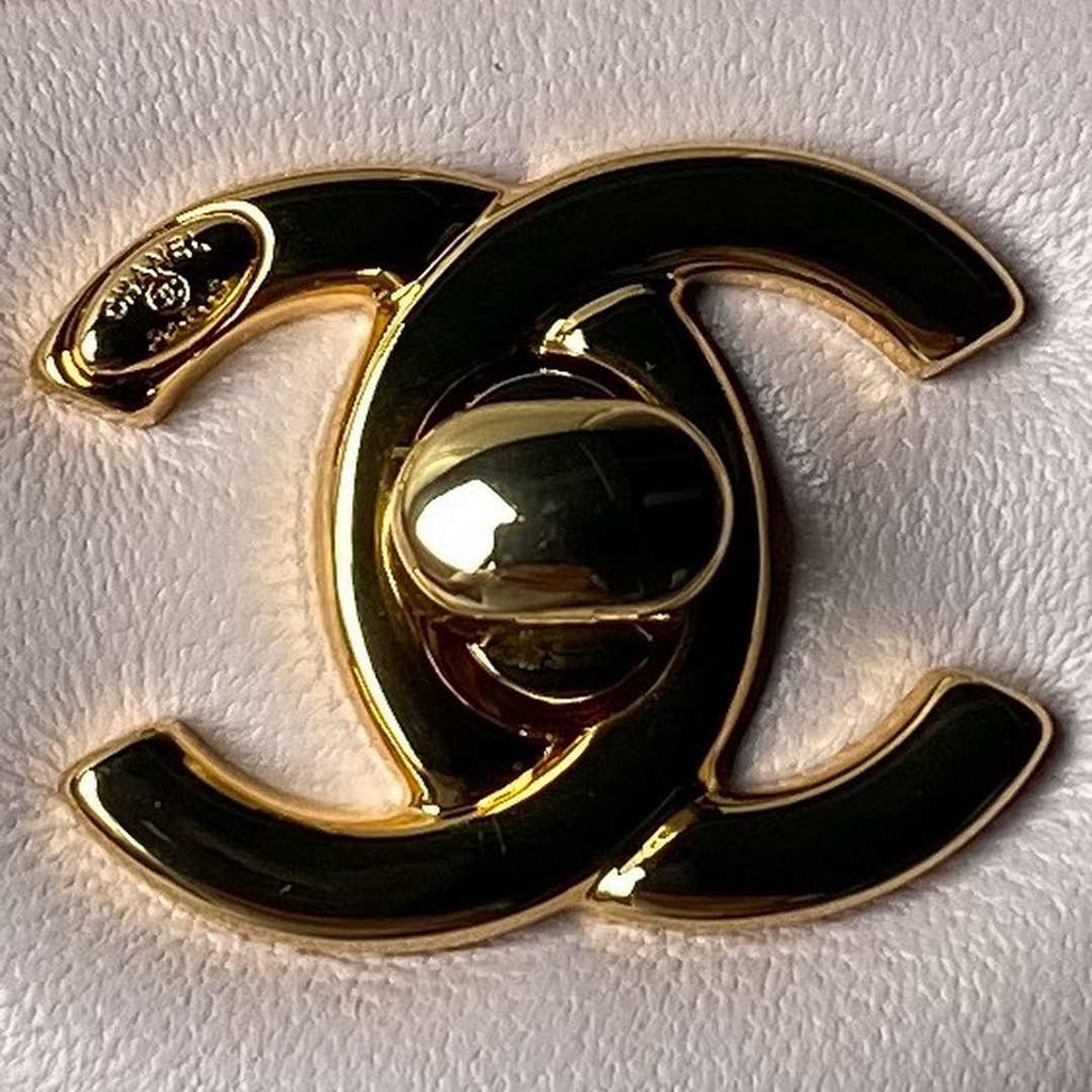 Chanel flap bag with top handle AS4848 Light Pink Lambskin