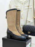 Chanel High boots - Suede calfskin & lambskin, G46591 - Default Title - View 1