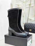Chanel High boots - Suede calfskin & calfskin, G46593 - Default Title - View 1