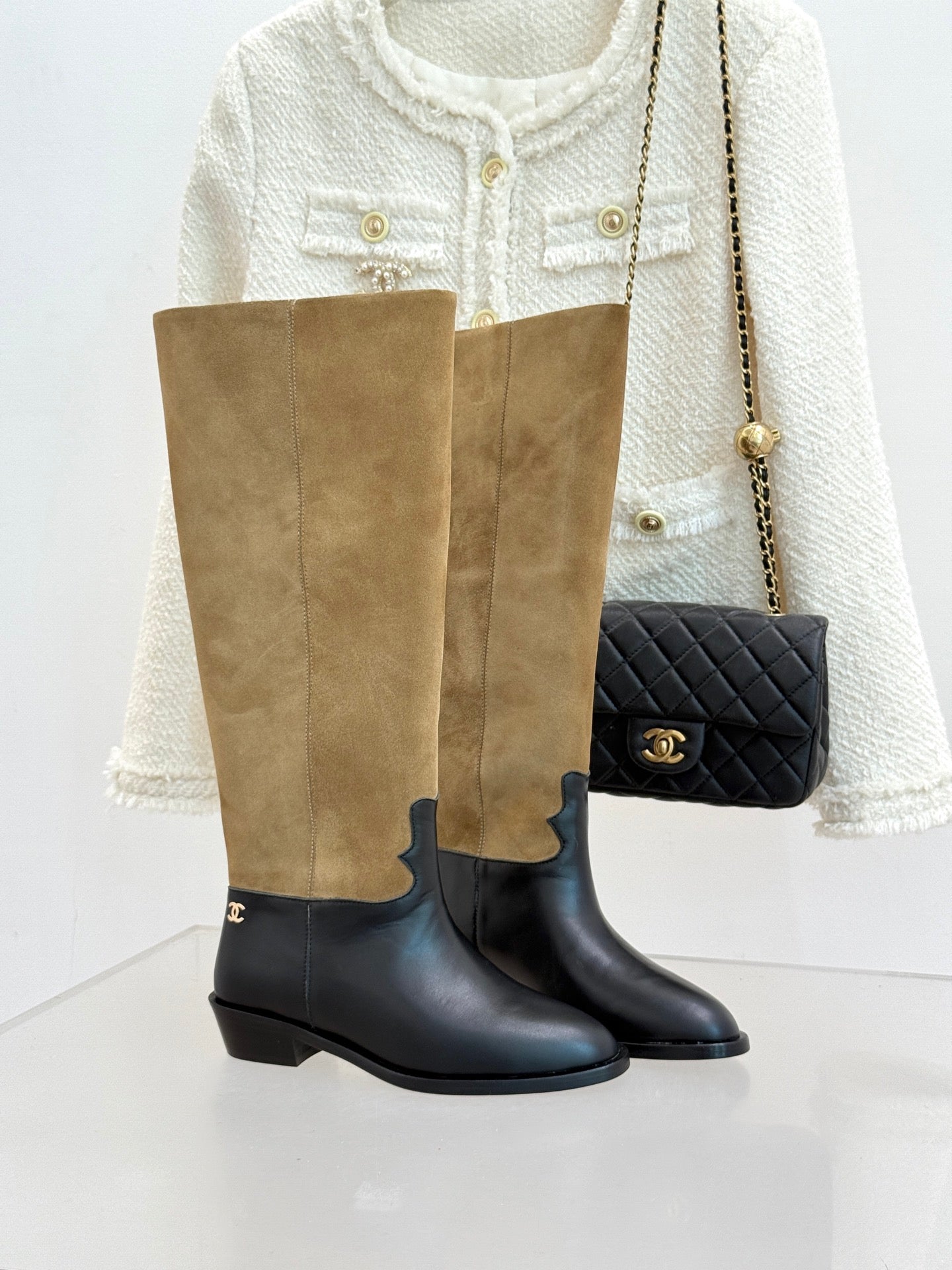 Chanel High boots  - Suede calfskin, G46590