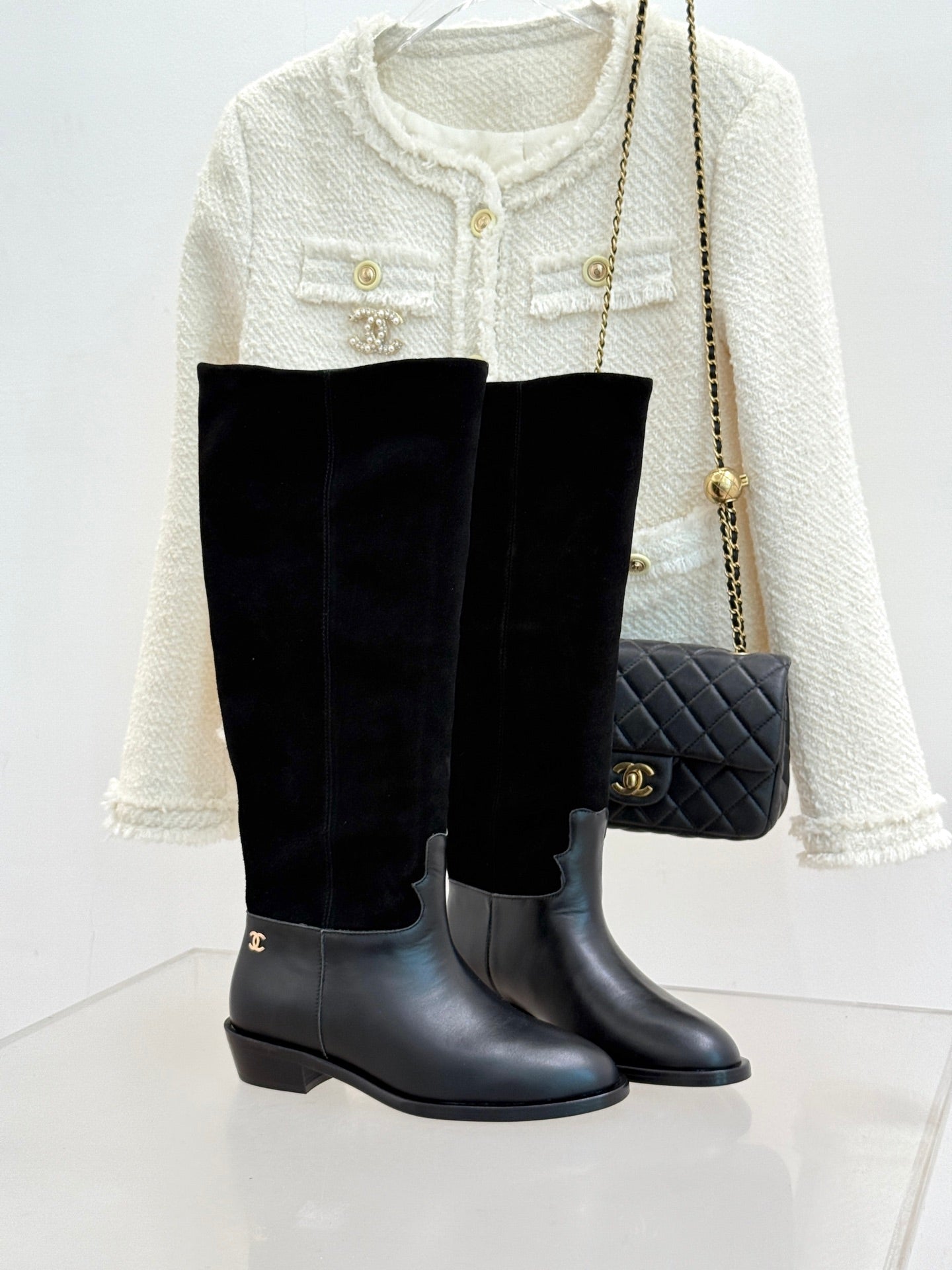 Chanel High boots  - Suede calfskin, G46596