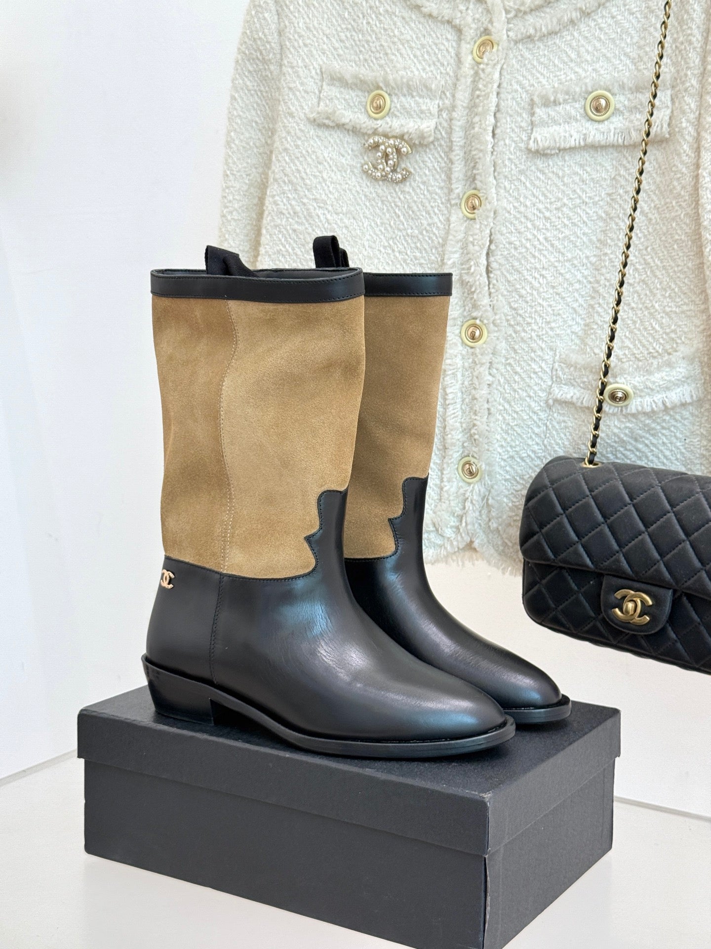 Chanel Short Boots  - Suede calfskin, G46597