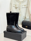 Chanel Short Boots  - Suede calfskin, G46598 - Default Title - View 1