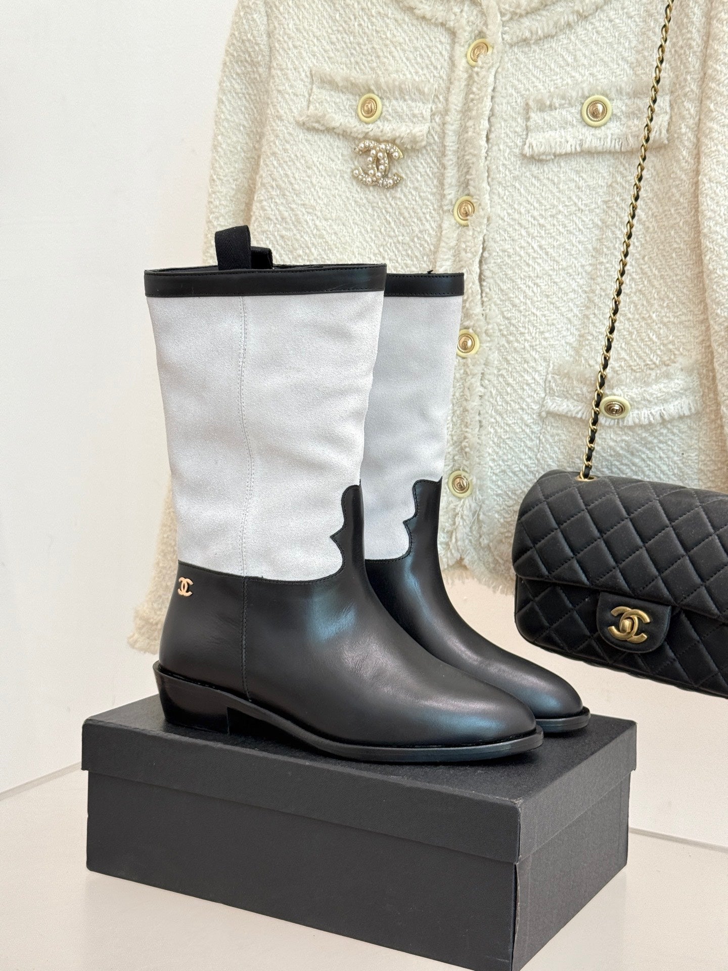 Chanel Short Boots  - Suede calfskin, G46599