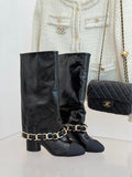 Chanel High boots - Lambskin & black, G46677 - Default Title - View 1