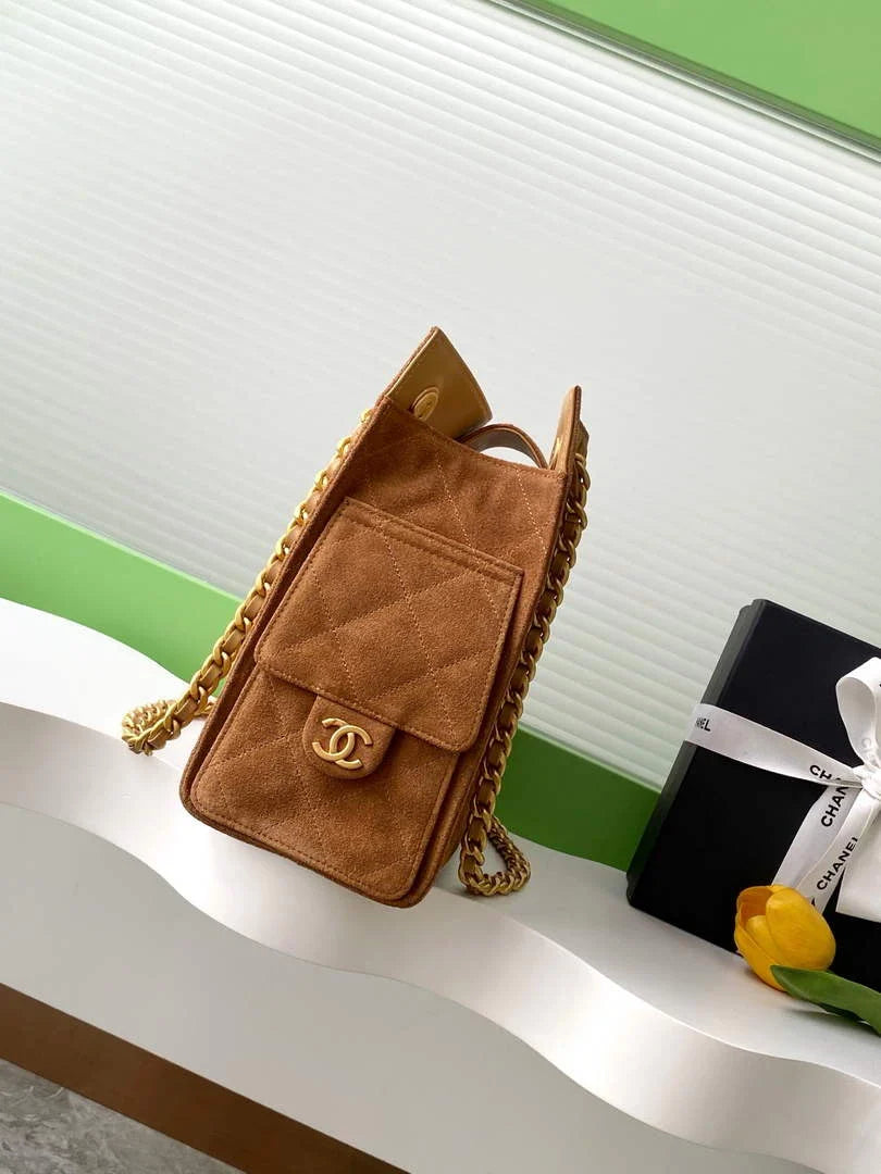 Chanel Hobo Bag, AS5303 Suede