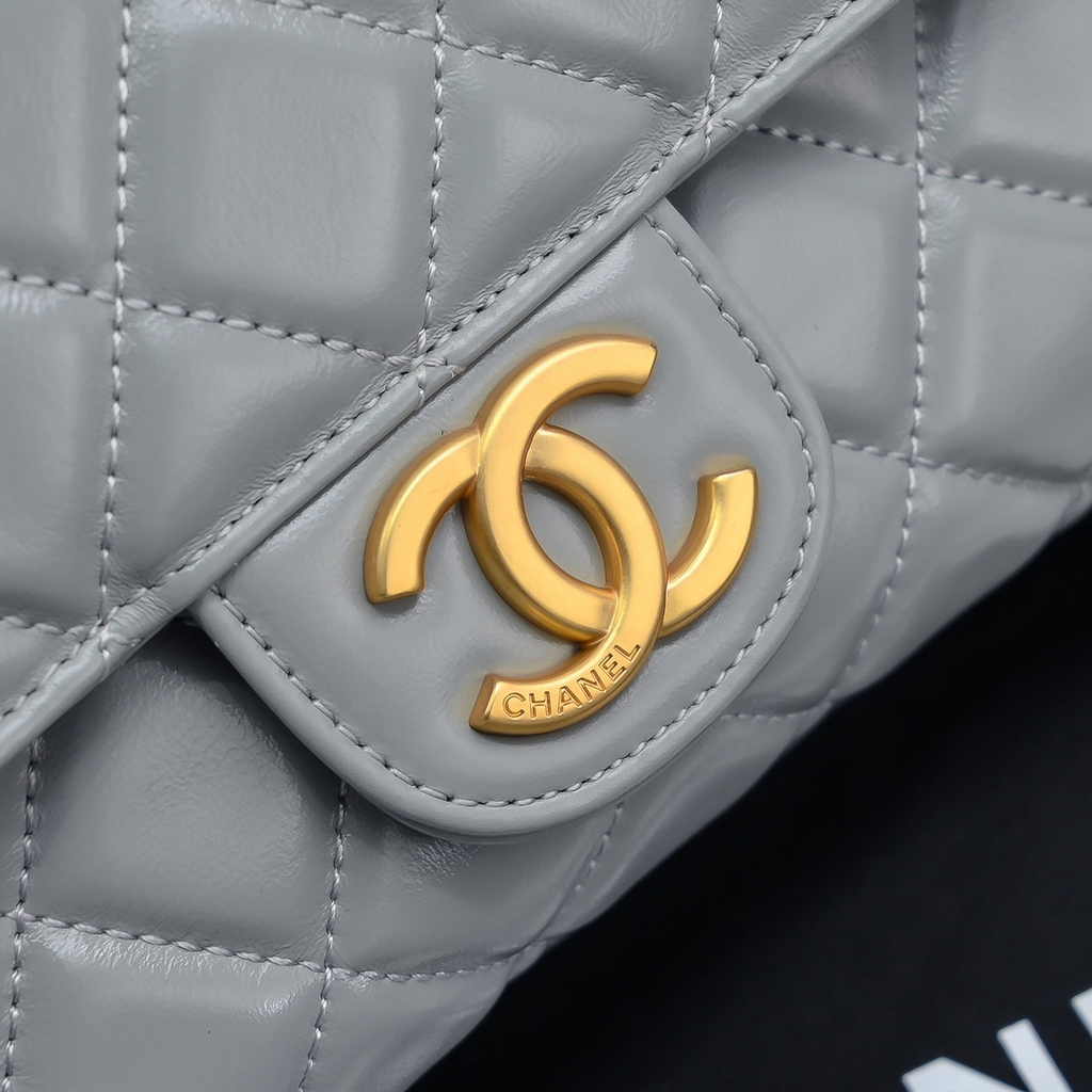 Chanel hobo handbag as4322, Lambskin gray