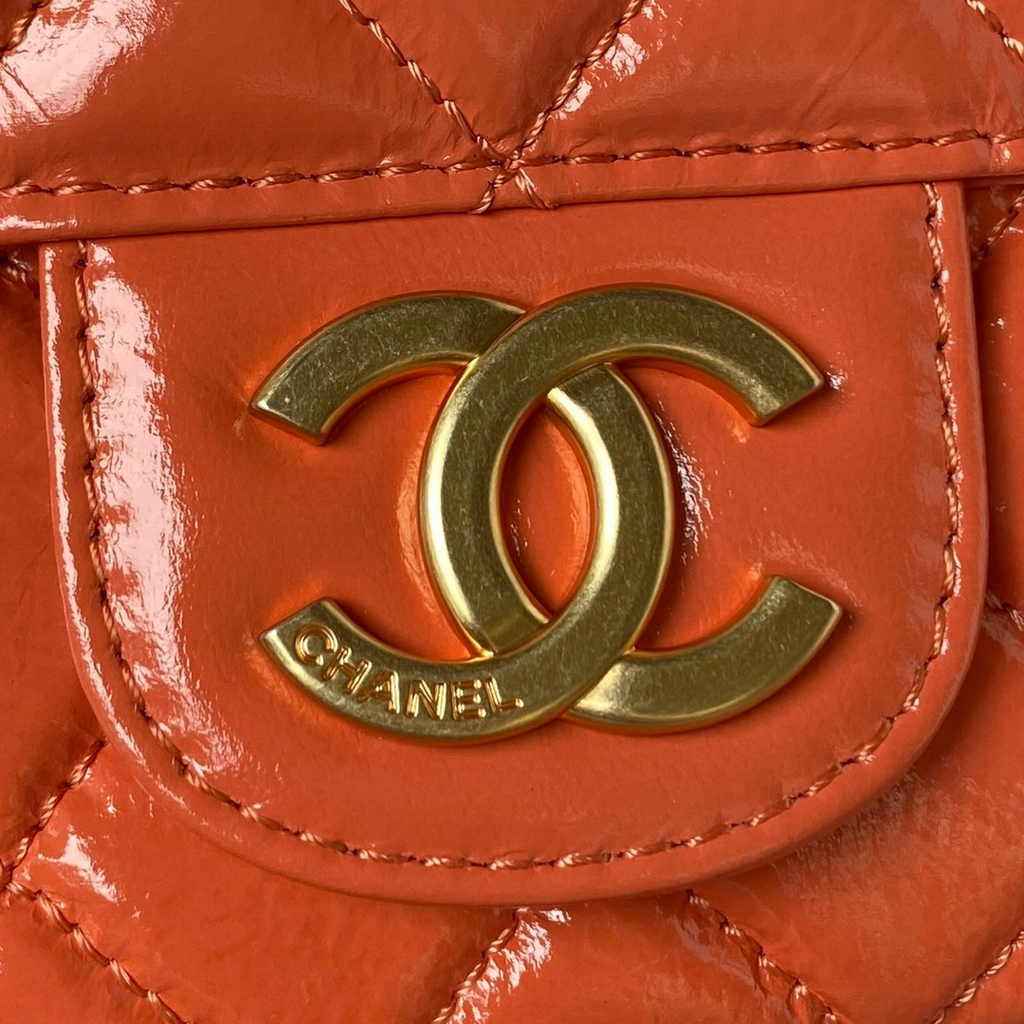 Chanel hobo handbag as4322, Calfskin orange