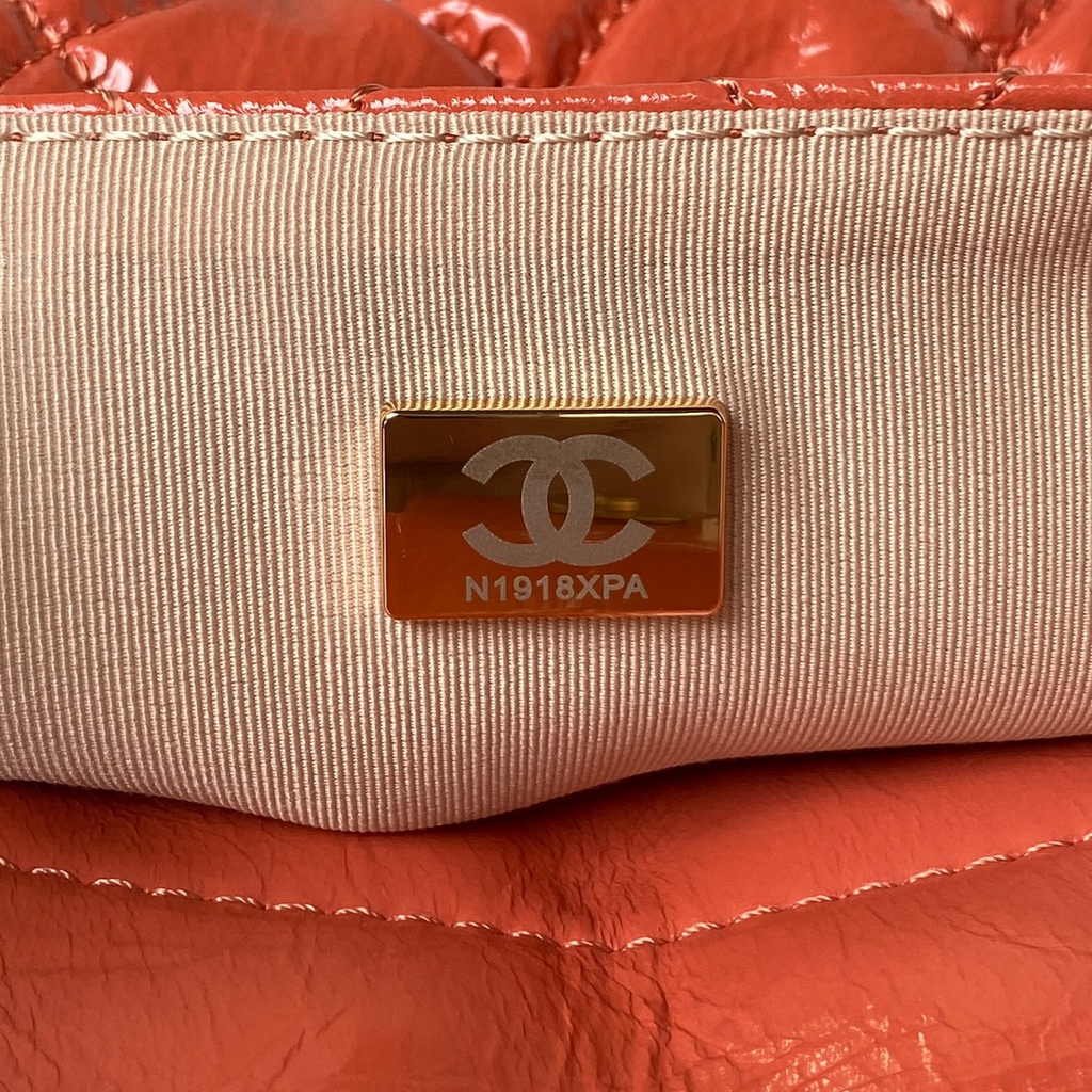 Chanel hobo handbag as4322, Calfskin orange