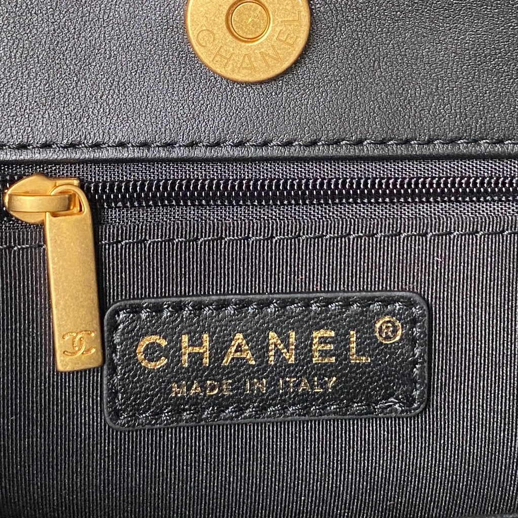 Chanel hobo handbag as4322, Cotton black