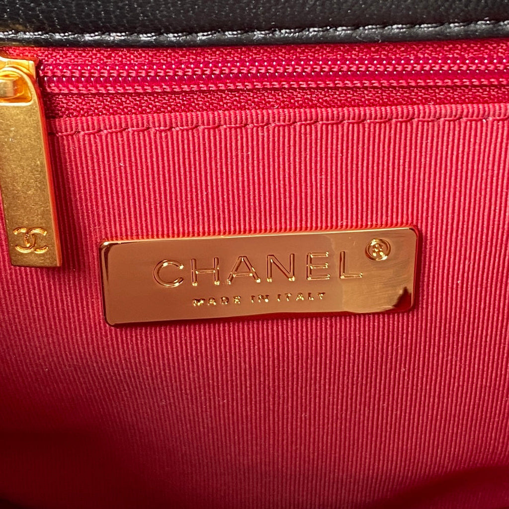Chanel Hobo HandBag AS4638 Lambskin Black