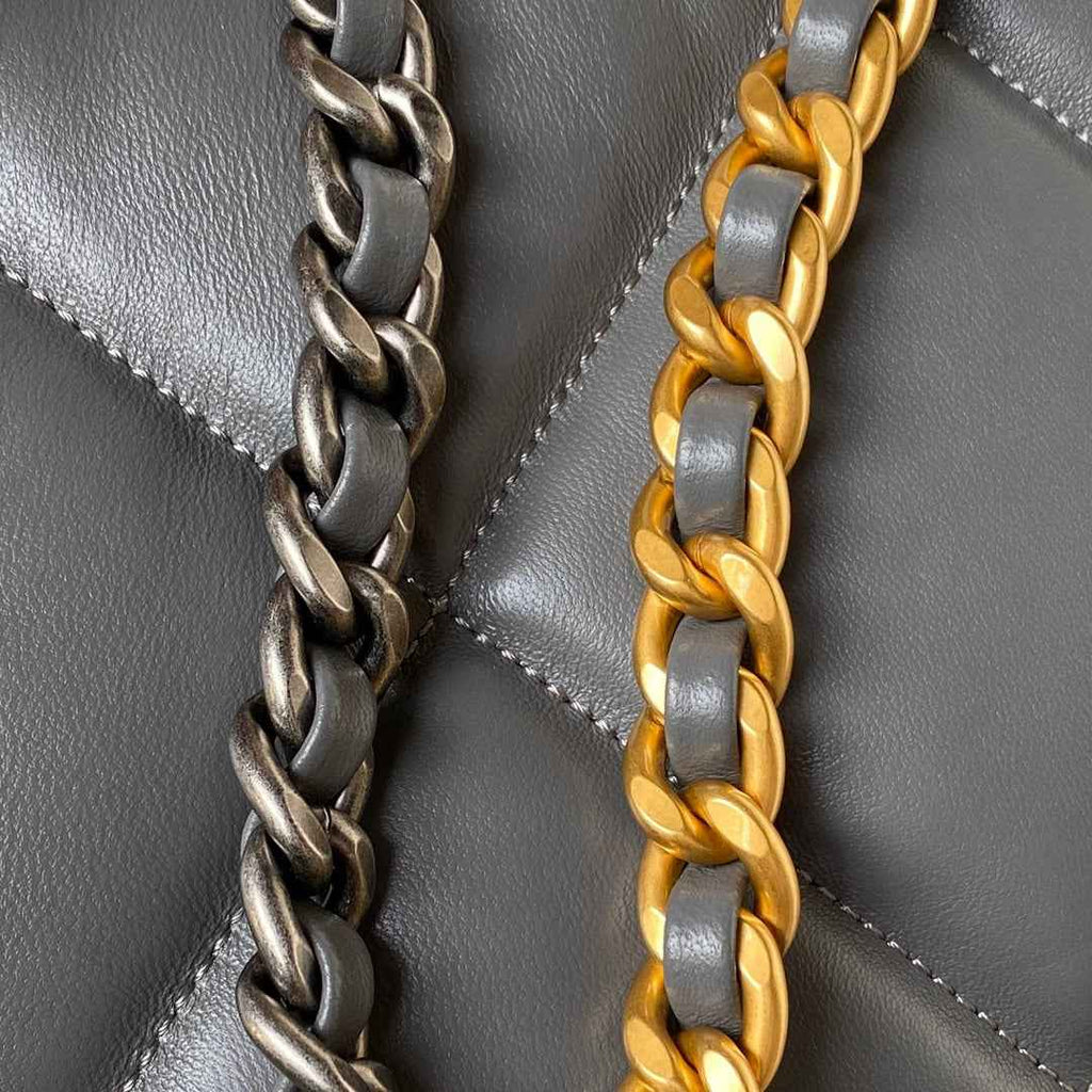 Chanel Hobo HandBag AS4638 Lambskin Gray