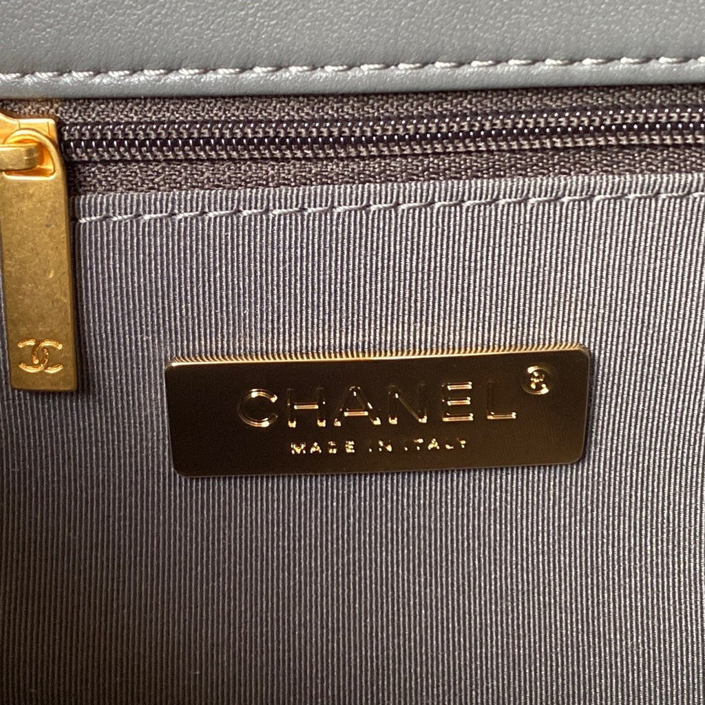 Chanel Hobo HandBag AS4638 Lambskin Gray