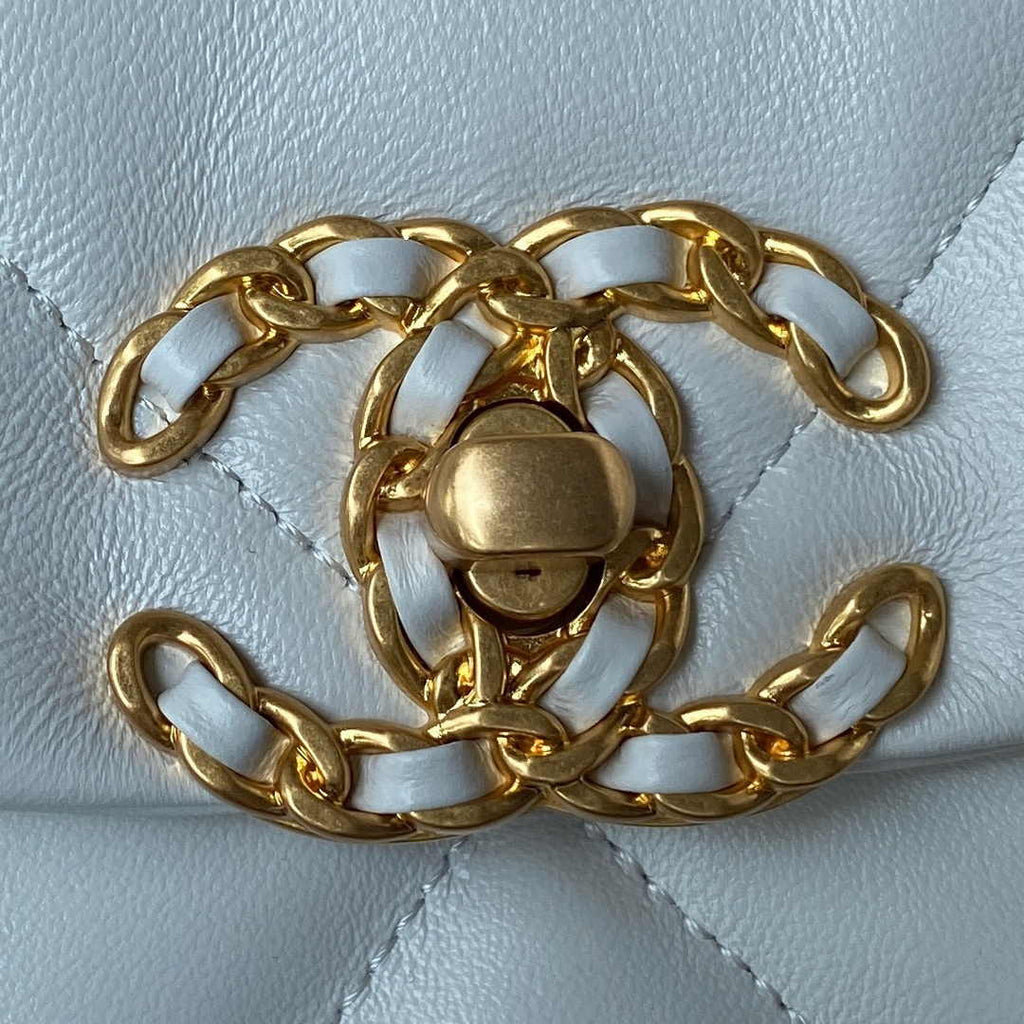 Chanel Hobo HandBag AS4638 Lambskin White