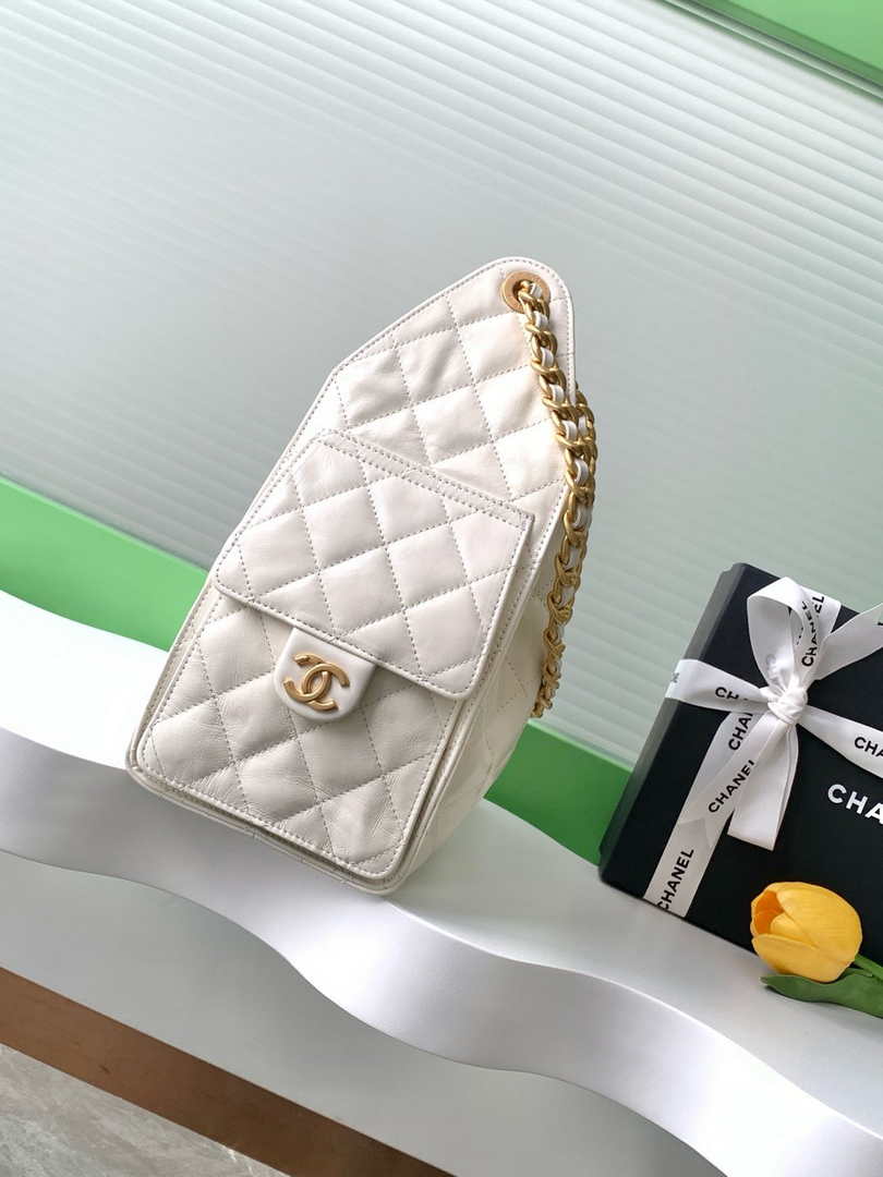 Chanel Hobo Small Bag AS5293 Beige Leather
