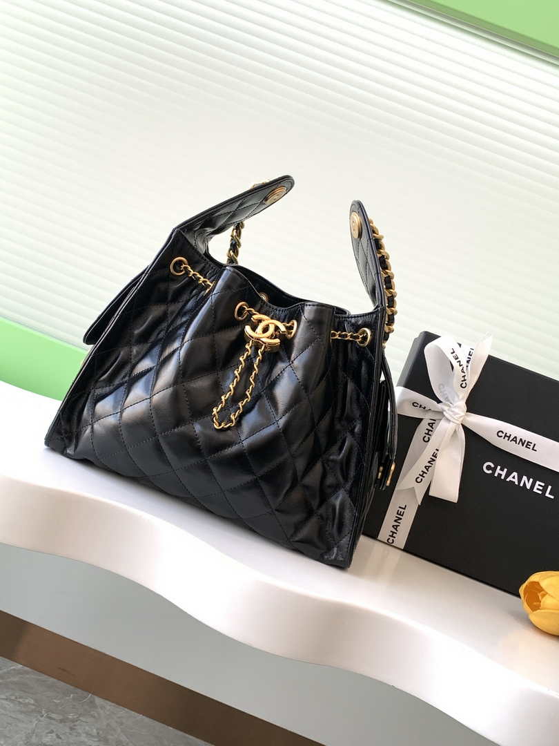 Chanel Hobo Small Bag AS5293 Black Leather