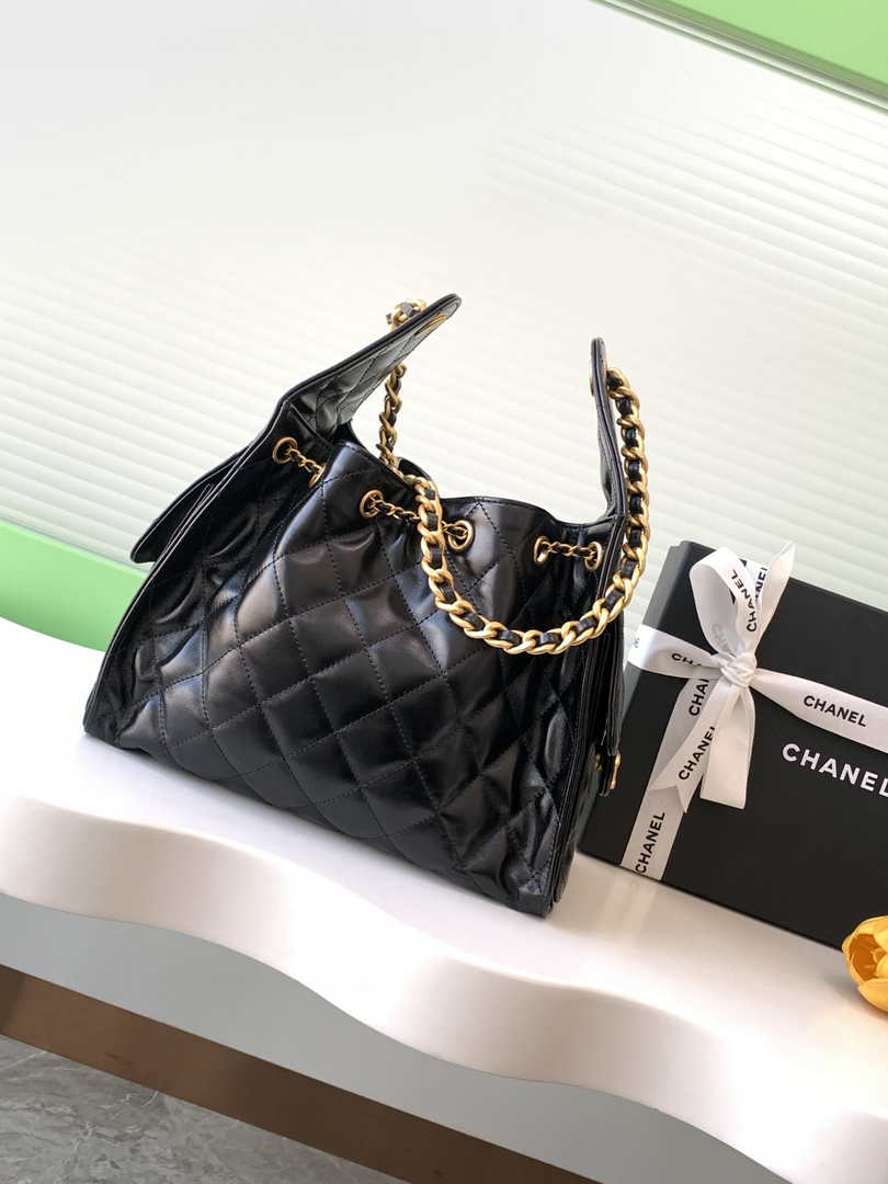 Chanel Hobo Small Bag AS5293 Black Leather