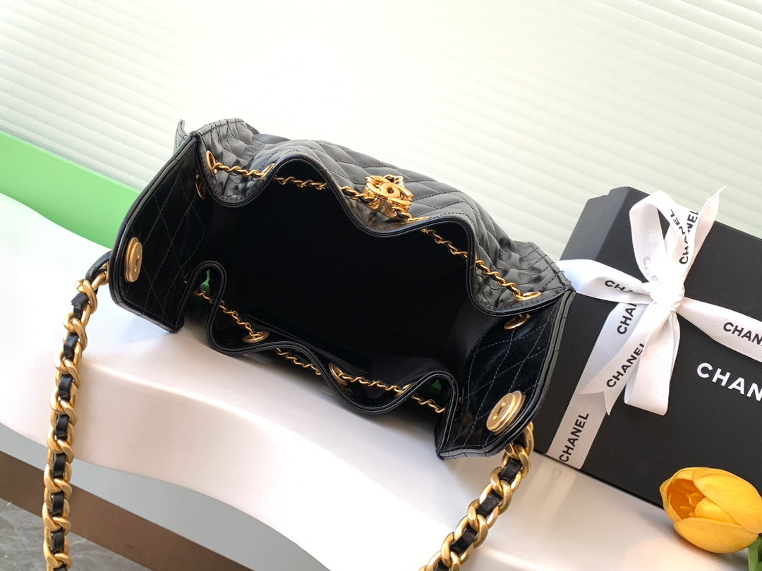 Chanel Hobo Small Bag AS5293 Black Leather