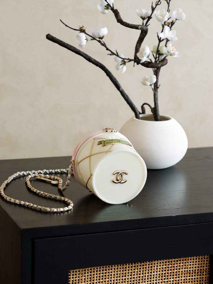 Chanel Ice Cream Minaudiere Plexi Strass, AS6019 pink