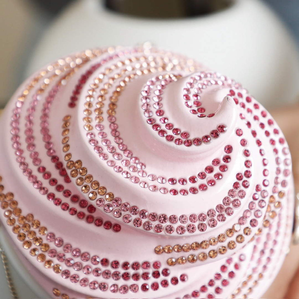 Chanel Ice Cream Minaudiere Plexi Strass, AS6019 pink