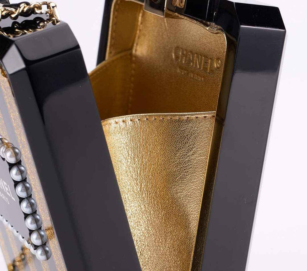 Chanel Perfume Minaudiere Bag Black Plexi AS5341
