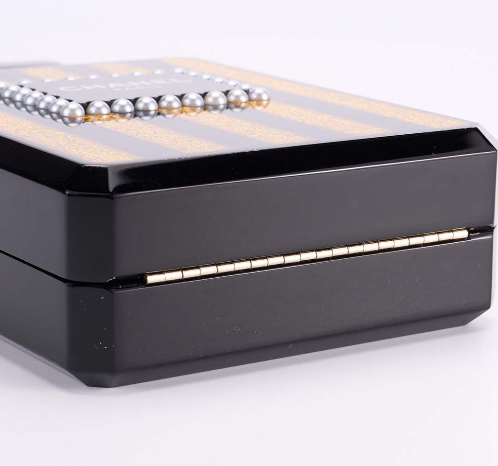 Chanel Perfume Minaudiere Bag Black Plexi AS5341