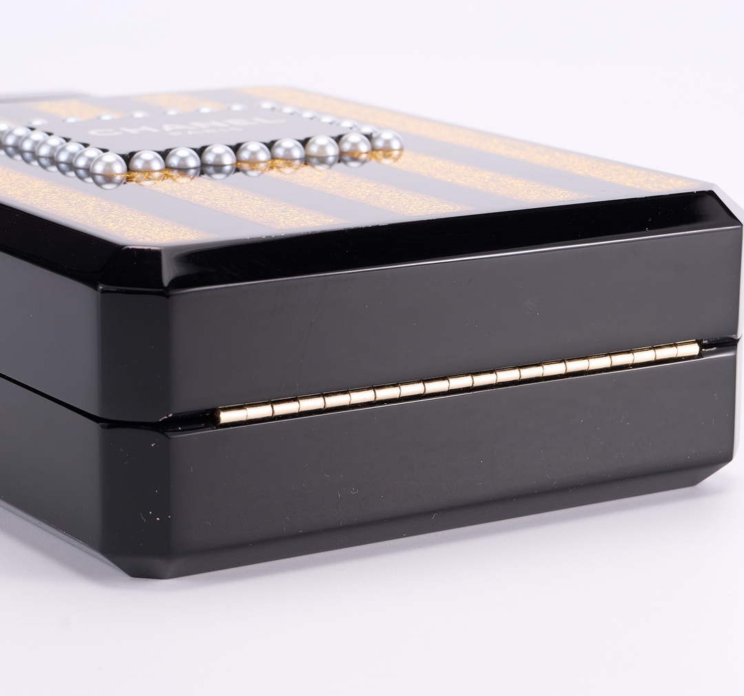 Chanel Perfume Minaudiere Bag Black Plexi AS5341