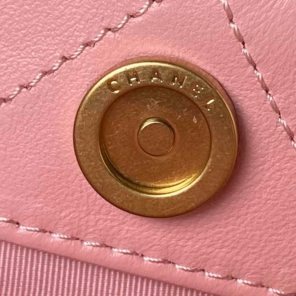 Chanel Large Hobo Bag AS4450 Shiny Lambskin Pink