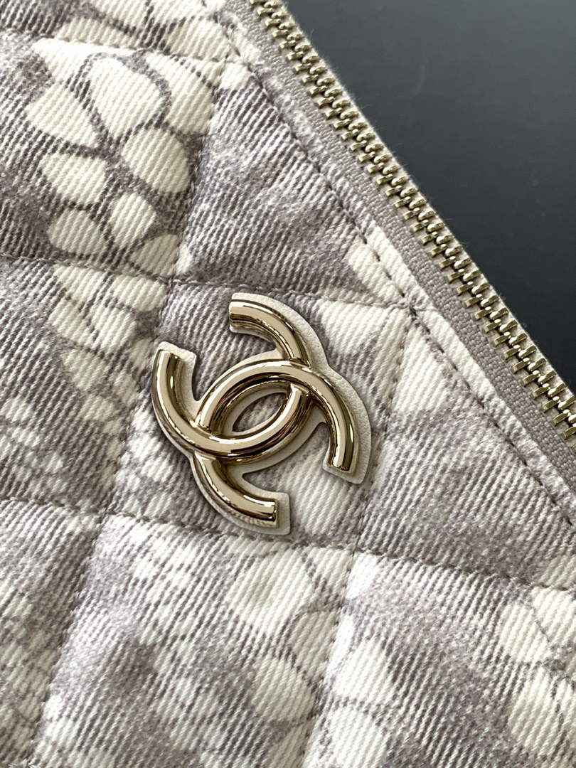 Chanel Large Hobo Bag - Light Gray Printed Denim AS5431 - Default Title - View 5