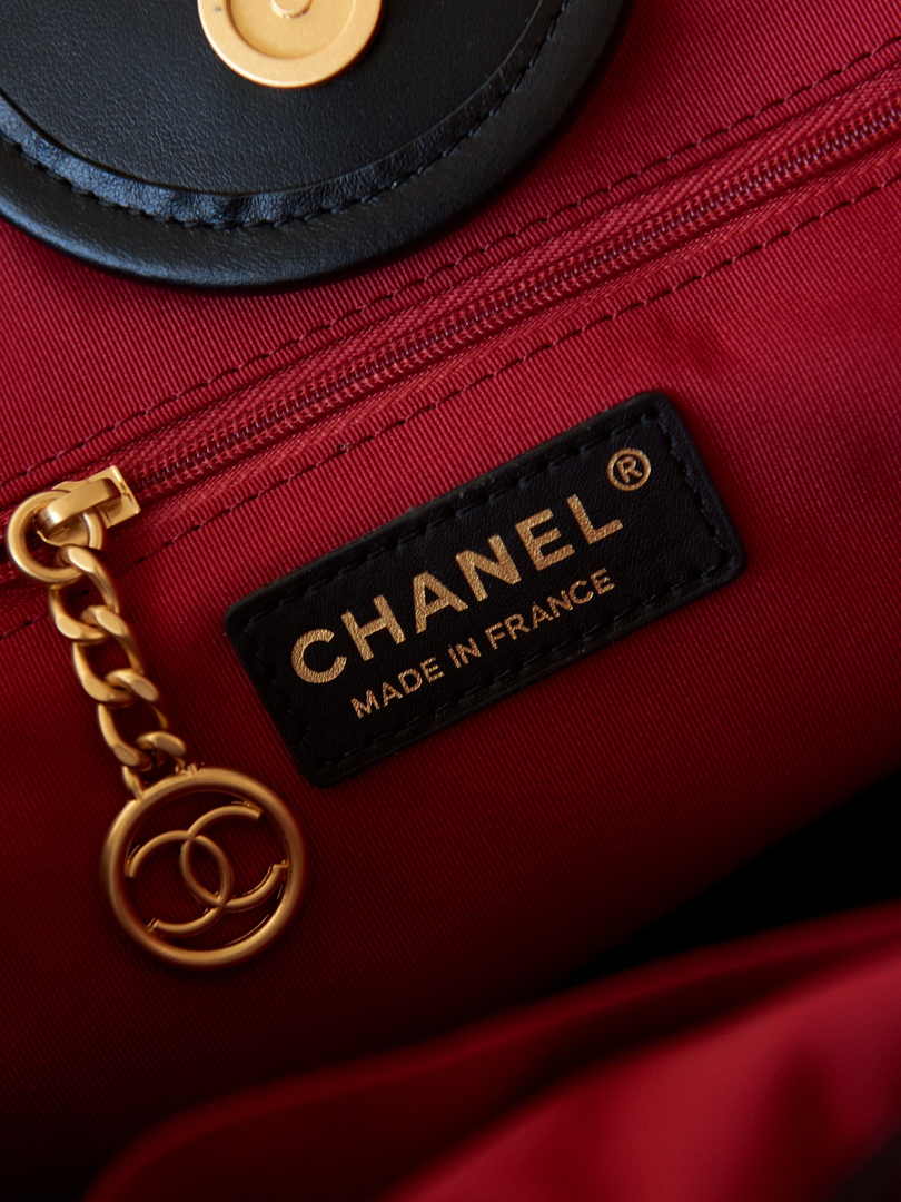 Chanel Large Shopping Bag A66941 Calfskin Black
