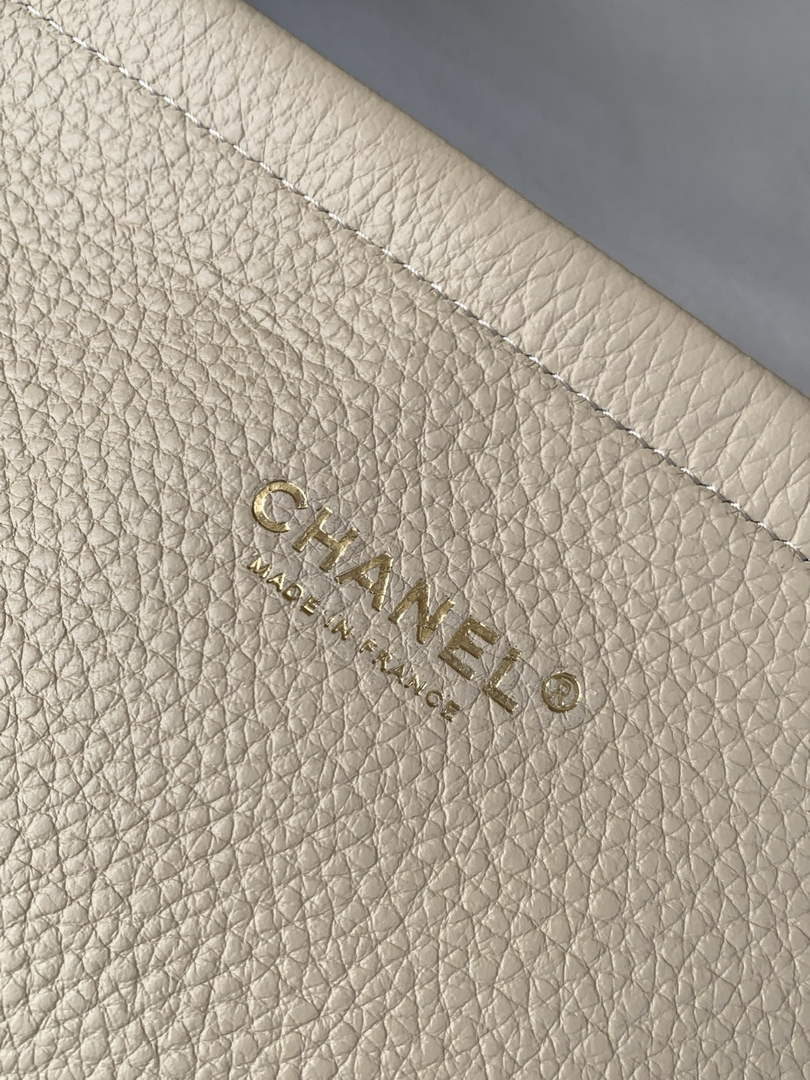 Chanel Large Shopping Tote Bag, AS6289 Apricot Grained Calfskin