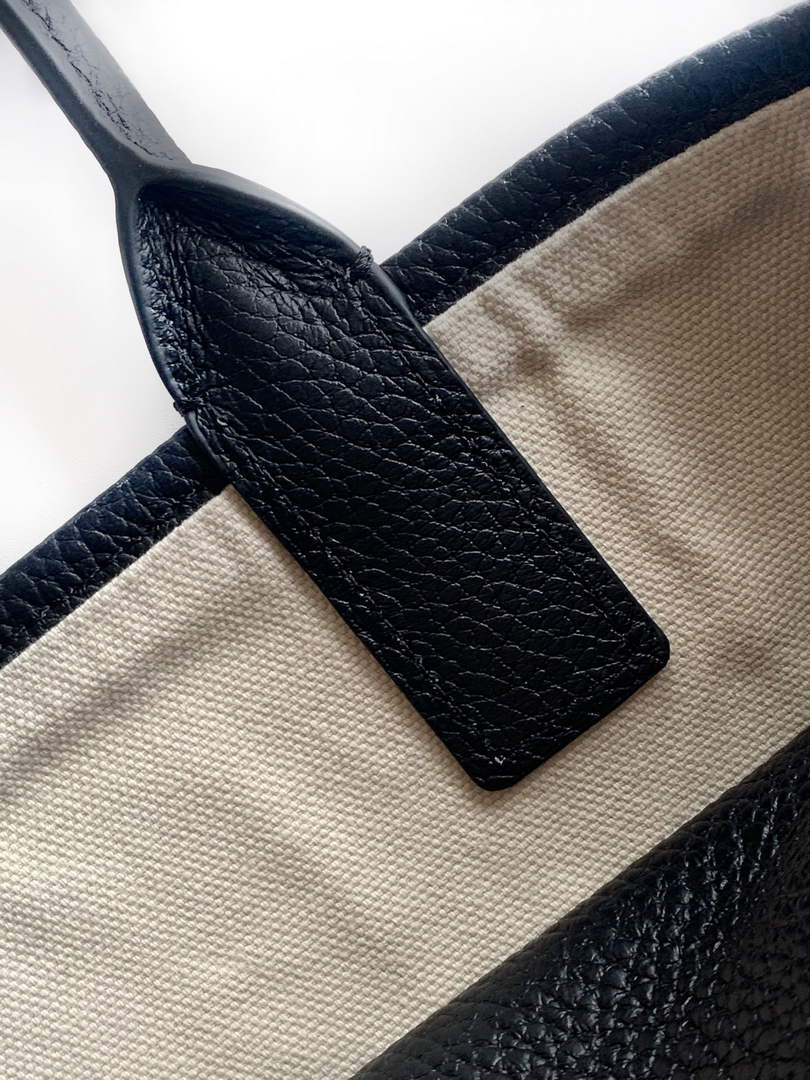 Chanel Large Shopping Tote Bag, AS6289 Black Grained Calfskin